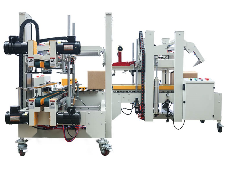 全自動封箱機(jī)配套四角封箱機(jī) WRI-50+WRH-50